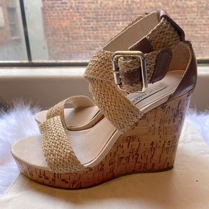 Steve Madden cork wedge